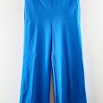 Loft High Rise Wide Leg Pants Blue Medium Photo 1