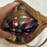 Tignanello Tan Leather Crossbody Bag with Silver Buckle Photo 5