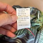 SheIn  size 2XL green Hawaiian print romper faux wrap front adjustable straps EUC Photo 11