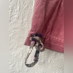 Moiselle dusty rose velvety hot pants, gold sailor buttons, floral ties; size 2 Pink Photo 1