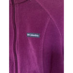Columbia  Fleece Full Zip Jacket L Eggplant Purple Outdoor Granola Hiking Camping Photo 5