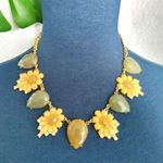 3 Piece Stony Flower Necklace Earrings Bracelet Green Photo 5