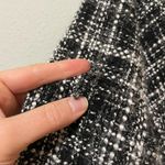 ZARA Black & White Tweed Raw Edge Pullover Jacket Womens XS Fall Preppy Academia Photo 7