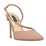 Nine West Slingback Pointed Toe Pump nude shoes Photo 0