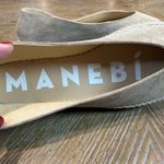 Anthropologie  Manebi NEW Suede Ballet Flat Espadrilles Hamptons Taupe Size 38 Photo 7