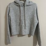 Victoria's Secret PINK Victortia's Secret Gray Cropped Hooded Sweater S Photo 0