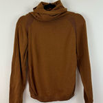 Ariat  Brown Double Turtleneck Supima Cotton Sweater Size Medium Photo 0