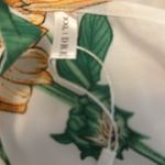 Dress Fo White Floral Lightweight Dress Spaghetti Straps Front Buttons Side Zip Size undefined Photo 5