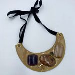 Club Monaco  Stones Bejeweled Plated Statement Necklace Photo 0