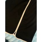 Alfani Chic Wrap Skirt Black & Cream Trim Pencil Knee size L Photo 2