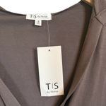 NWT TS by Thrive Taupe Women's V Neck Hoodie Size Small Photo 1