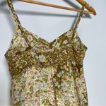 H&M  Floral Maxi Dress Babydoll Milkmaid Green Pink Cottagecore Boho Hippie Beach Photo 5