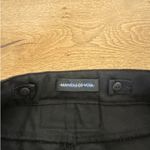 Maniere De Voir  - Mid Rise Cargo Pants in Black Photo 2