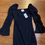 J.O.A. Smock Puff Sleeve Bodycon Mini Dress Photo 4