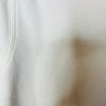 Cream Crew Neck Sweatshirt Poinsettia Applique Design Christmas Sz Medium Red Photo 4