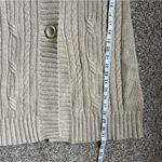 Caslon  Cream Wool Blend Fringe Collar Cardigan Jacket 70s Fall XL Casual Photo 5