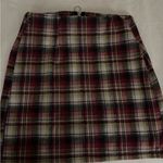 Rainbow Sandals Rainbow Plaid Mini Skirt with Front Zipper Photo 2