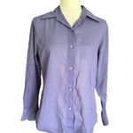 Anne Klein  Button-Down Long Sleeve Blouse Purple Women's Medium LIghtweight Photo 0