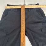 American Eagle Black Cargo Pants Stretch Waist Zip Fly Womens 4 Sporty Utility Photo 9
