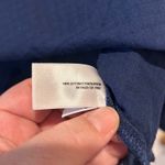 Old Navy Navy Blue Cotton Semi Sheer Button Down Shirt Top Women L Resortwear Photo 5