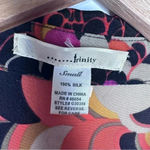 Trinity Anthropologie 100% Silk Tie Waist Mini Dress/Tunic Size Small Photo 5