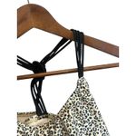 Miss Me ‎ Bikini Swim Top size medium strappy and cheetah print Photo 1