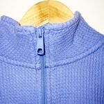 Aerie purple waffle knit quarter zip long sleeve top Photo 3