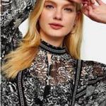 Topshop ASOS Monochrome Floral Print Dress Photo 4