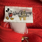 Disney Vintage 90’s Y2K Minnie Mouse Walt  World Red Crewneck Sweatshirt XL Photo 2
