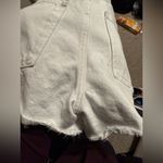 Abercrombie & Fitch Mid Rise Boyfriend Distressed White Shorts- Size 4/27 Photo 9