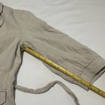 Banana Republic Linen Blend Beige Tie Waist Blazer Jacket 3/4 Sleeve Sz 2 Photo 3