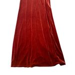 Ever Pretty Burnt Orange Velvet Long Double V Bridesmaid Formal Prom Dress Sz M Size M Photo 1