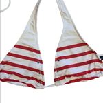 Ralph Lauren  Bikini Top Red White Stripe Fits Small Womens Halter Photo 4