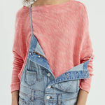 Anthropologie By  Damiana Pullover Sweater in Pink/Rose Women’s Small 100% Cotton Photo 0