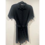 Uniqlo NWT  Womens Minimalist Linen Belted Romper M Photo 2