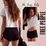Free People  shorts micro low rise cotton black summer spring 28 boho Photo 6