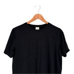 Joie J by  Black T-Shirt with Rhinestone Trim Hem size Small Short Sleeve NWT Photo 2