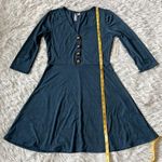 Alya  FRANCESCA’S women’s deap teal button detail mini dress size Medium Photo 8