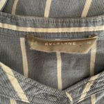 Everlane Womens Size 10 Multicolor Stripe Shirt Dress Stretch Tie Waist Photo 3