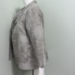 Eileen Fisher  | Silver Metalic Funnel Neck Jacket Petite Medium Photo 8