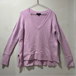 J.Crew Merino V-Neck Tunic Long Sleeve Sweater Lilac XS Light Weight Photo 1