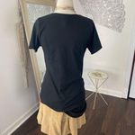 Early 2000's Y2K Horror Print Grunge Long Graphic Short Sleeve Lace Up Top M Black Size M Photo 4