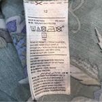 Old Navy  long bell sleeve green and blue floral dress size 12 Photo 4