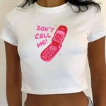 Baby Tee White Size M Photo 0