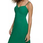 Siena Chain Trim Midi Dress Size 0 New with Tag MSRP $128 Green Photo 3