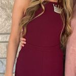 Lulus  Maroon Jumpsuit Open Back Photo 0