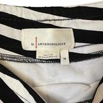 Anthropologie  Skirt Size XS Black White Striped Stretch Blend Womens Lined 23X33 Photo 4