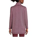 Lands' End   Women's Burgundy Fleece Tunic Pullover Sweatshirt XS 2-4 Photo 1