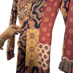 MISA Los Angeles Misa Eliza Patchwork Wrap Dress Photo 4