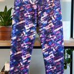 prAna  Mid-Rise Abstract Multicolor Capri Legging, S Photo 0